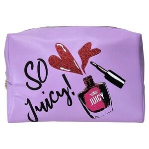 JUICY COUTURE SO JUICY COSMETIC BAG WITH TOILETRY BOTTLE
